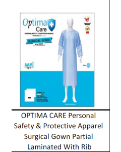 OPTIMA CARE Personal Safety & Protective Apparel Surgical Gown Partial Laminated - L